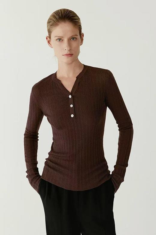 高品质款！小禾家100羊毛针织亨利衫！ 商品图3