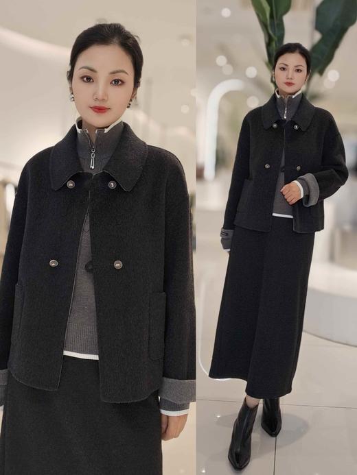 58J515短款A版AB面羊绒外套 商品图1