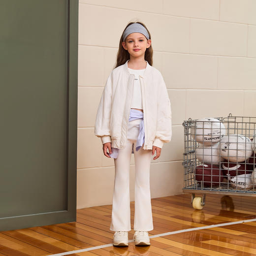 马克珍妮女童云感软糯高弹微喇裤2025年秋装新款551723 商品图3