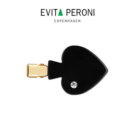 品牌直发 EVITA PERONI “幸运卡牌”系列鹤嘴夹/红心流沙红/ 方块流沙红/黑桃优雅黑 商品图4