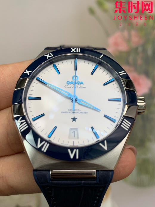 欧米茄 VS第五代星座系列 曼哈顿星座 白盘蓝针 男士腕表 丹东8900一体机 商品图3