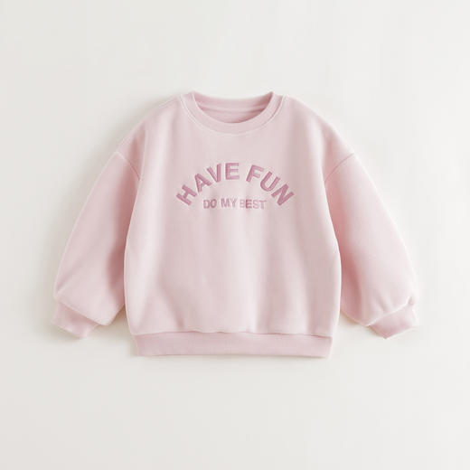 马克珍妮男女童字母双面绒卫衣2025年秋冬新款551370 商品图2