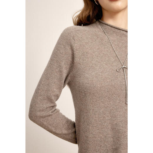 【商场同款】诗凡黎山羊绒针织衫2024冬新款打底衫女3FA533132R 商品图3