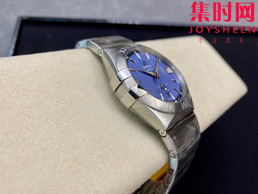 欧米茄 VS第四代星座系列 格子面蓝盘 男士腕表 丹东8500一体机 表径38mm 商品图5