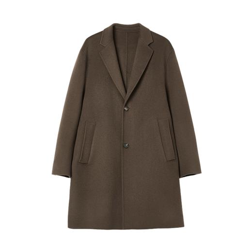 棉仓367823005-经典老钱风西装领中长款毛呢大衣 商品图3