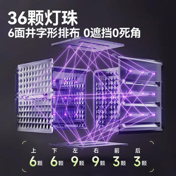 小熊（Bear）消毒柜 奶瓶消毒器带烘干 婴儿紫外线消毒器36灯珠30L 净立方Max+ 商品图6