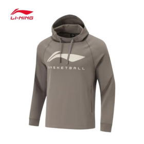 李宁男子加绒保暖连帽卫衣AWDU527-3