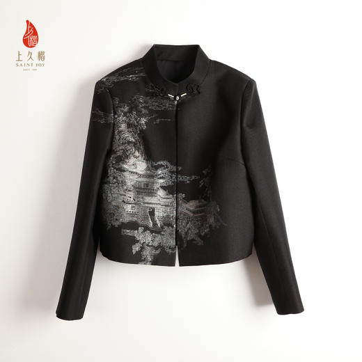 上久楷宋锦女式新中式外套  仙山楼阁图  CY1025201021 商品图1