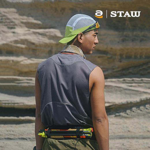 STAW世拓 TRAIL越野跑分区散热背心网眼透气运动户外跑步防晒T恤 商品图2