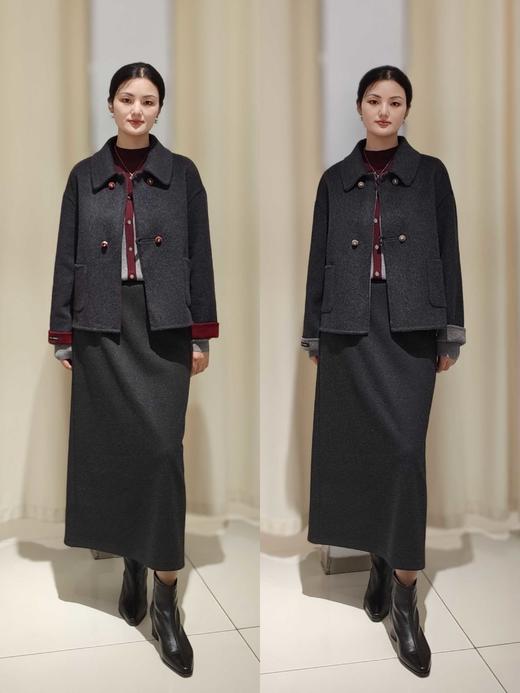 58J515短款A版AB面羊绒外套 商品图4