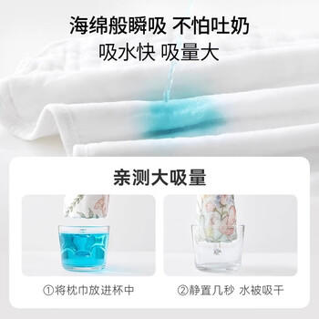 BUBBLE TREE【0-3个月云片枕】婴儿枕头平枕12层纯棉纱布新生儿吸汗透气 商品图2