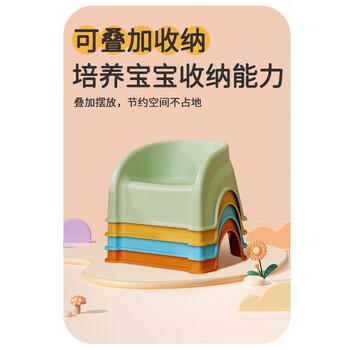MURCIA婴幼儿童塑料小凳子靠背椅加厚宝宝沙发餐椅小椅子防滑板凳洗澡凳 商品图5