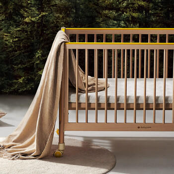 babycare婴儿床0-3岁宝宝实木床儿童床高度可调可移动多功能拼接床蒙柯PRO 商品图4