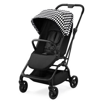 虎贝尔婴儿推车双向高景观新生儿婴儿车可坐可躺M360夜光 黑白棋盘格 商品图3