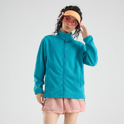 LUCKY DEER幸运鹿情侣款山系保暖时尚多巴胺抓绒外套 商品图5