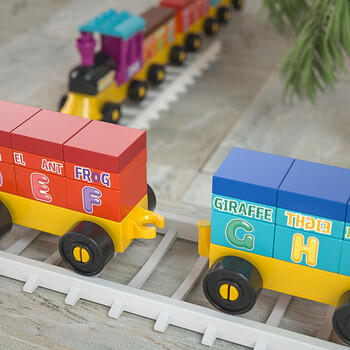 费乐（FEELO）兼容乐高大颗粒儿童拼装积木玩具男女孩新年礼物生日4节小火车 商品图1