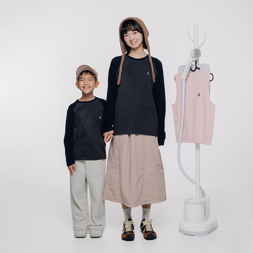 【品牌特惠】ACMEITEM爱棵米拼色抓绒长袖T恤GAG3340320G 商品图3