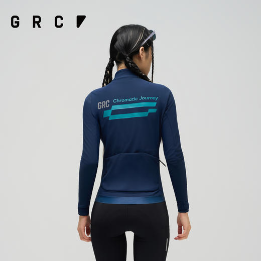 GRC桀骜无尽秋冬新款CMYK Great Rider Club抓绒自行车长袖骑行服 商品图4