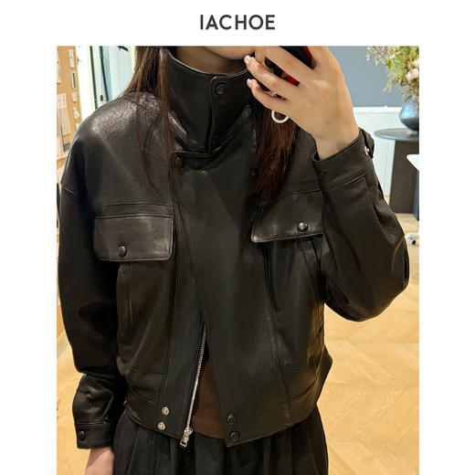 棉仓3571527003-帅气短款羊皮革皮衣 商品图4