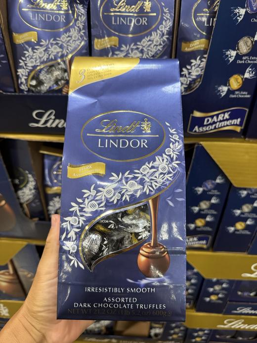 到手价169元！买二减10 Lindt Lindor瑞士莲黑松露混合巧克力600克 美国代购，无中文标签，介意慎拍 商品图2