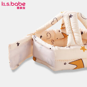 喜亲宝宝宝防摔帽婴儿防摔枕头部保护垫护头帽头盔（灰色皇冠） 商品图3