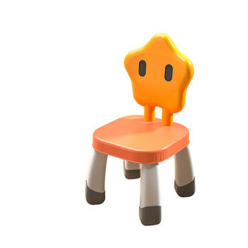 费乐（FEELO）儿童玩具积木桌椅子防滑男女孩玩具星星椅子单只3606 商品图3