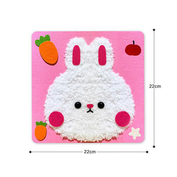 迪漫奇手工毛线画刺绣儿童卡通动物戳戳乐幼儿材料包制作过家家玩具 商品图8