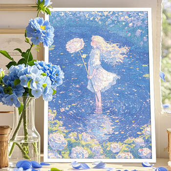 古部成人拼图500片 爱神的花园白卡珠光拼图家居装饰生日礼物礼品 商品图0