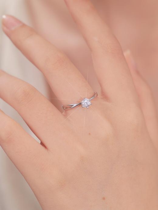 卡蒂罗KADER  星光闪烁女戒 莫比乌斯永恒之心璀璨闪耀女友手捧花简约线素圈可调节女戒  轻奢小众设计浪漫 商品图5