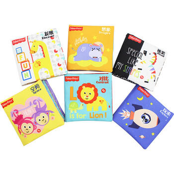 费雪（Fisher-Price）婴幼儿早教布书套装初级STEAM6本宝宝布书儿童玩具生日礼物礼品 商品图1
