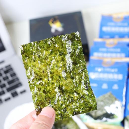 鱼鱼禾尔·橄榄油岩烧海苔，双源营养黄金CP，头水条斑紫菜 x 特级初榨橄榄油，六大0添加，让每一口都是大自然的本真馈赠，4g/包 商品图5