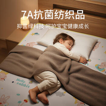 童葵（tongkui）隔尿垫大号可洗防水床单超大透气婴儿童防尿7A抗菌芭比兔150*200 商品图0