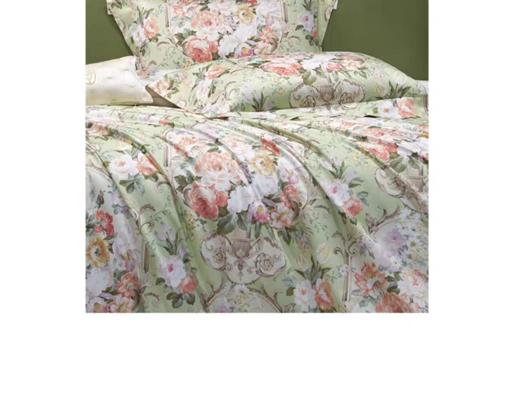 whinny/惠谊新中式精致婉约全棉长绒棉贡缎印花四件套花与爱丽丝 商品图3