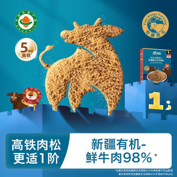 禾泱泱无调味小小鸡肉松32g 含锌高蛋白肉松 牧麓原生98%鲜鸡肉 商品图2