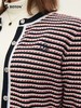 波顿女士春秋冬清甜减龄软糯保暖合身款撞色条纹毛衣开衫LU109324 商品缩略图2