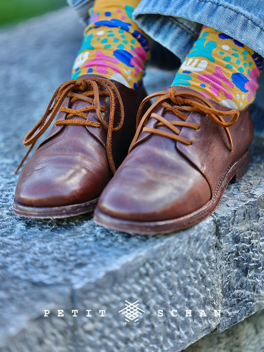PETIT SCHAN小闪 SHO#004 Wander far and wide 走四方 意大利进口复古水洗植鞣马皮系带皮鞋 商品图4
