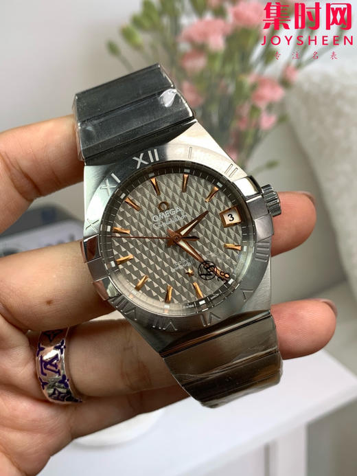 欧米茄 VS第四代星座系列 格子面金针 男士腕表 丹东8500一体机 表径38mm 商品图1