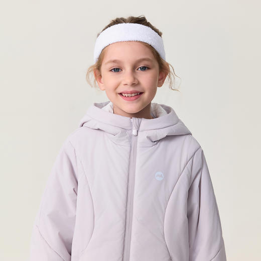 【无氟防泼水】马克珍妮女童元气时尚连帽棉服外套2025年秋冬新款551563 商品图4