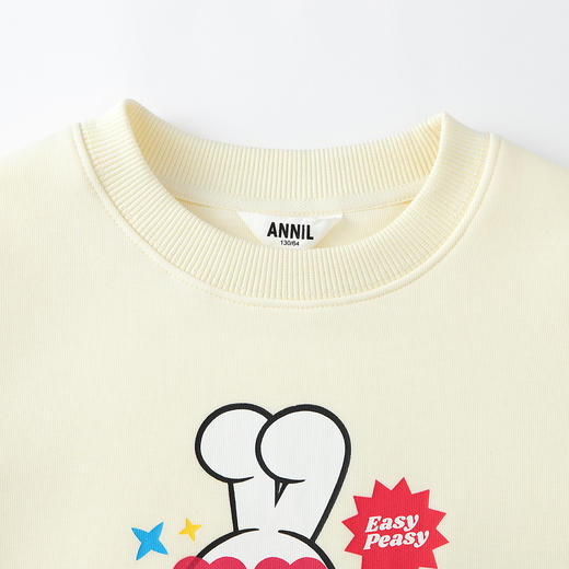 Annil联名款【Mix.Mix】女童圆领长袖卫衣秋季新款安奈儿童装EG531716 商品图4