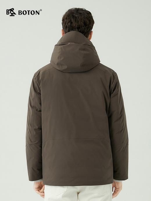 波顿男士秋冬常规款羽绒服利落暖护立领连帽简约合身款MC815523 商品图3
