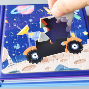 大眼小娃儿童磁力拼图1-3-6岁宝宝磁吸益智玩具2岁男孩女孩生日礼物太空 商品图0