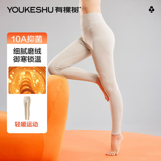 【10A抑菌】【M-2XL】【有棵树】女士磨绒秋裤保暖裤 商品图6