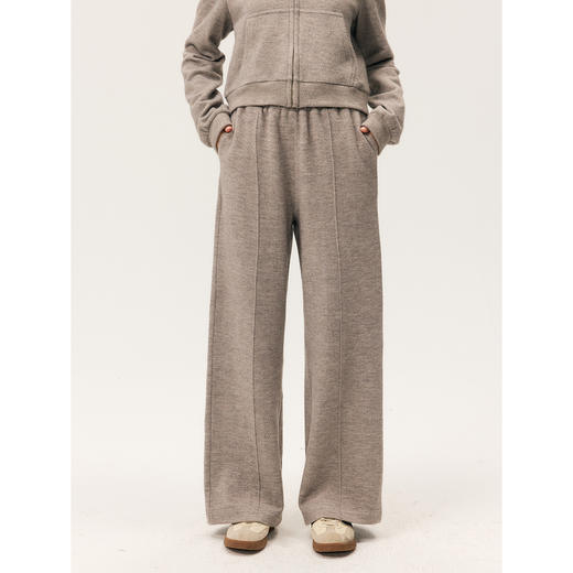 HeyDress拉链针织弹力连帽外套/松紧腰宽松毛圈卫裤 商品图3