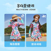ASK JUNIOR【含泳帽】女童泳衣夏季儿童满印长袖连体式泳裙 花色 120 商品缩略图2