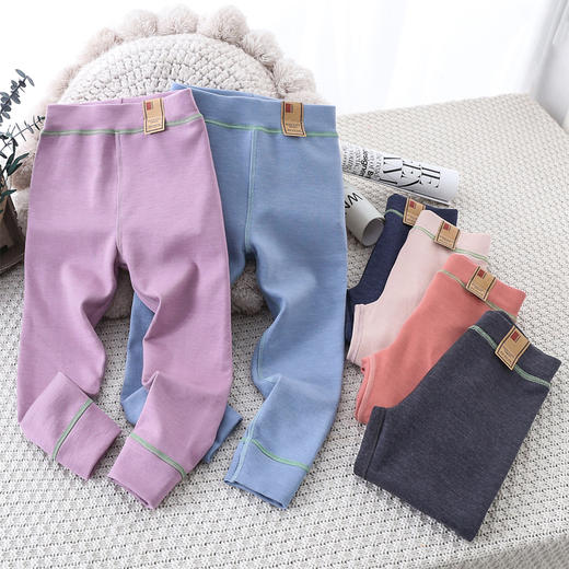 【特价清仓，抢完下架】【两条起拍，一条不发货】【A类品质，一条过寒冬】SIIJJEYY秋冬季新款儿童保暖裤内穿男童女童艾草秋裤羊毛蚕丝加绒保暖棉裤 商品图5