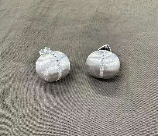 iKiCo拉丝银豆耳环 商品图5