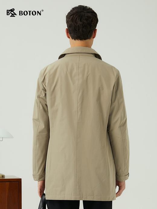 波顿男士春秋中长薄棉衣利落耐穿拒水不易皱合身美式休闲款MJ987523 商品图4