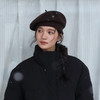 绽放JS154朵/秋冬羊毛防风挺阔有型绒感经典复古针织大款贝雷帽子 商品缩略图2