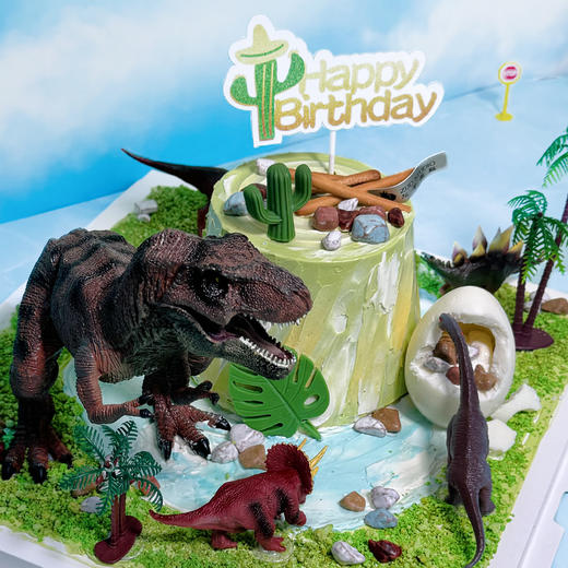 儿童微景观【侏罗纪公园】1.5磅 香草奶油芒果夹心口味 商品图2