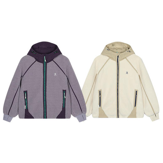 【品牌特惠】ACMEITEM爱棵米女士颗粒绒连帽外套GAG2210509G 商品图4